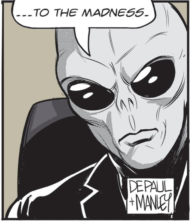 Comics OCR: --TO THE MADNESS. DEPAUL + MANLEY --TO THE MADNESS . DEPAUL + MANLEY