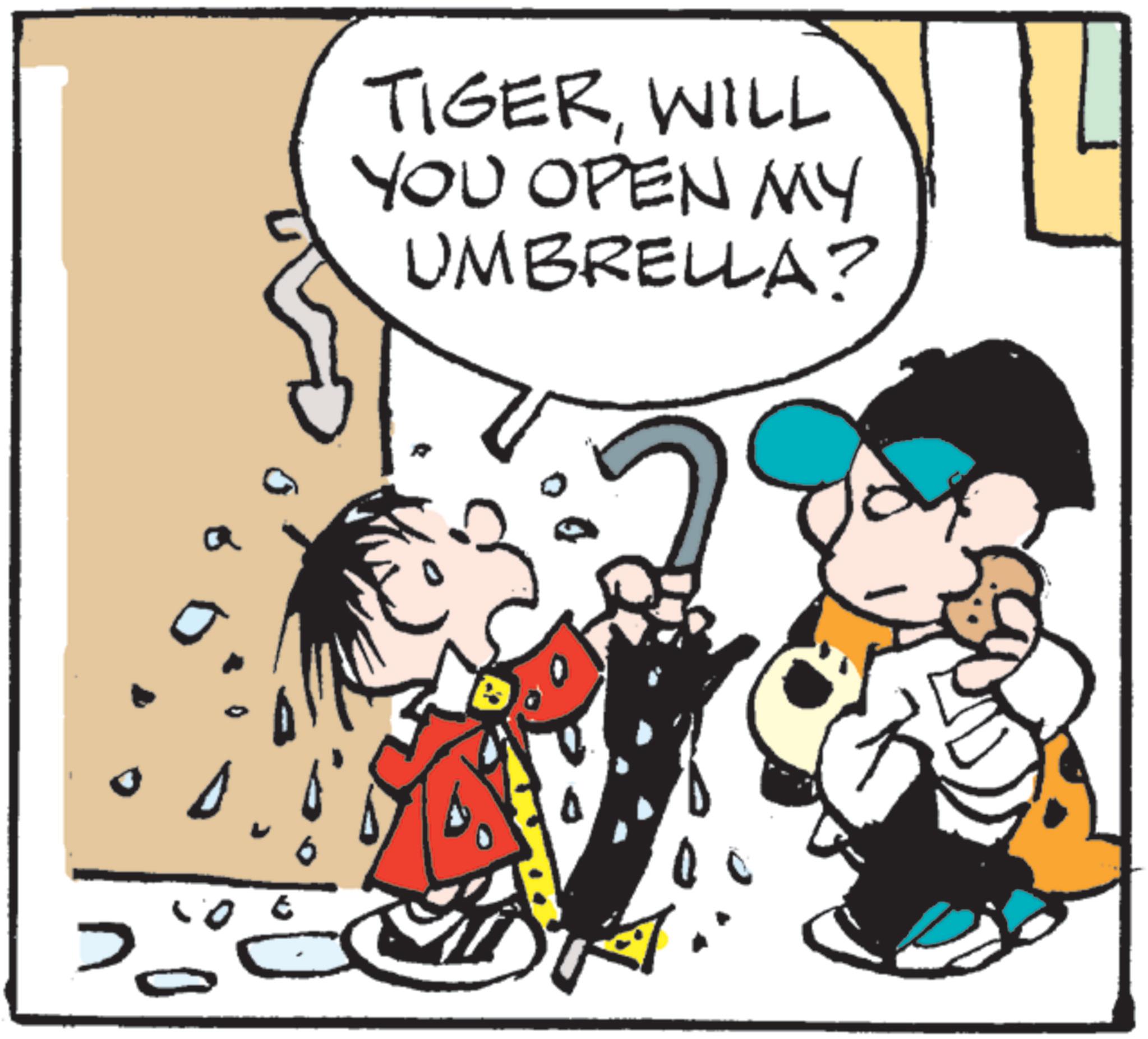 Graphics OCR: ? TIGERWILL YOU OPEN MY UMBRELLA? ? TIGERWILL YOU OPEN MY UMBRELLA ?