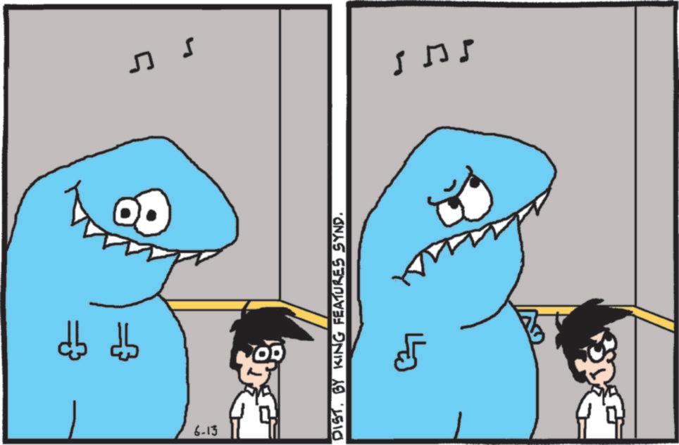 Cartoon OCR: db db 6-13 ? s DISTBY KING FEATURES SYND. db db 6-13 ? s DISTBY KING FEATURES SYND .