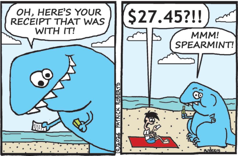 Fin OCR: OHHERE'S YOUR RECEIPT THAT WAS WITH IT! ?????? © 2026 PATRICK ROBERTS $27.45?!! MMM! SPEARMINT! ROBERTS OHHERE'S YOUR RECEIPT THAT WAS WITH IT ! ?????? © 2026 PATRICK ROBERTS $ 27.45 ? !! MMM ! SPEARMINT ! ROBERTS