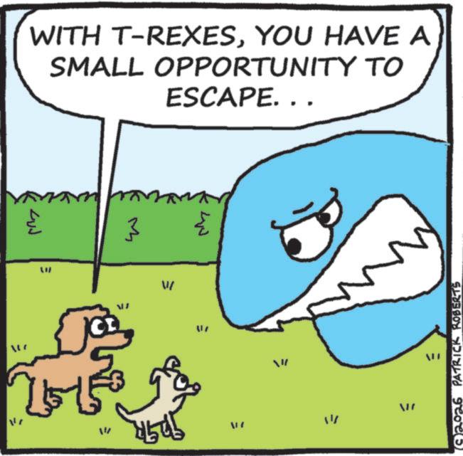 Fish OCR: WITH T-REXESYOU HAVE A SMALL OPPORTUNITY TO ESCAPE... Lud ? m ??? IN ??? = 417 251 "" 41545 " www ? 2026 PATRICK ROBERTS LIN 21WITH T - REXESYOU HAVE A SMALL OPPORTUNITY TO ESCAPE ... Lud ? m ??? IN ??? = 417 251 " " 41545 " www ? 2026 PATRICK ROBERTS LIN 21