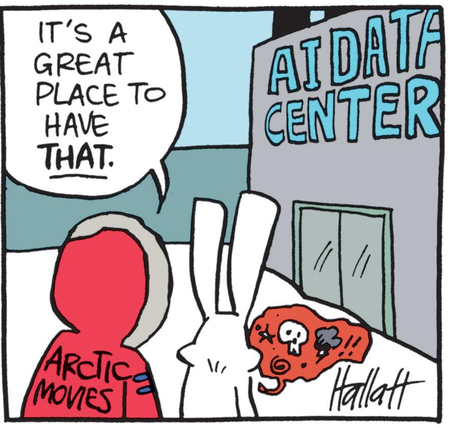 Graphic design OCR: IT'S A GREAT PLACE TO HAVE THAT. AT DATA CENTER ARCTIC MOVIES Hallatt IT'S A GREAT PLACE TO HAVE THAT . AT DATA CENTER ARCTIC MOVIES Hallatt