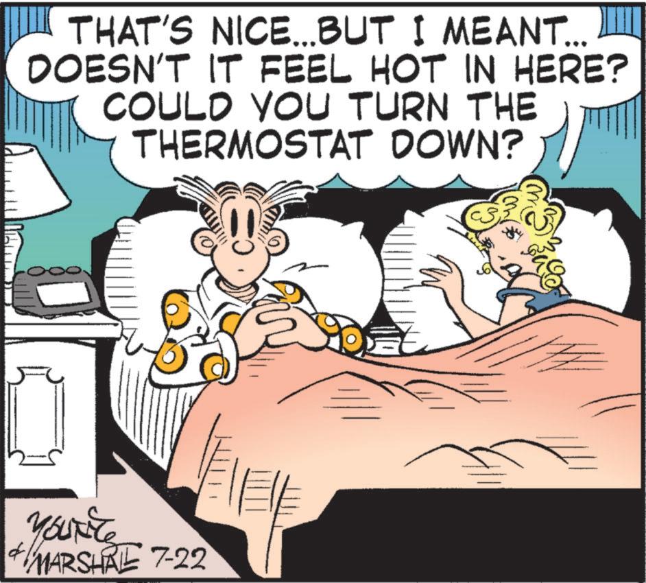 Comic book OCR: THAT'S NICE...BUT I MEANT... DOESN'T IT FEEL HOT IN HERE? COULD YOU TURN THE THERMOSTAT DOWN? f YouTile 4 MARSHRIE 7-22 THAT'S NICE ... BUT I MEANT ... DOESN'T IT FEEL HOT IN HERE ? COULD YOU TURN THE THERMOSTAT DOWN ? f YouTile 4 MARSHRIE 7-22
