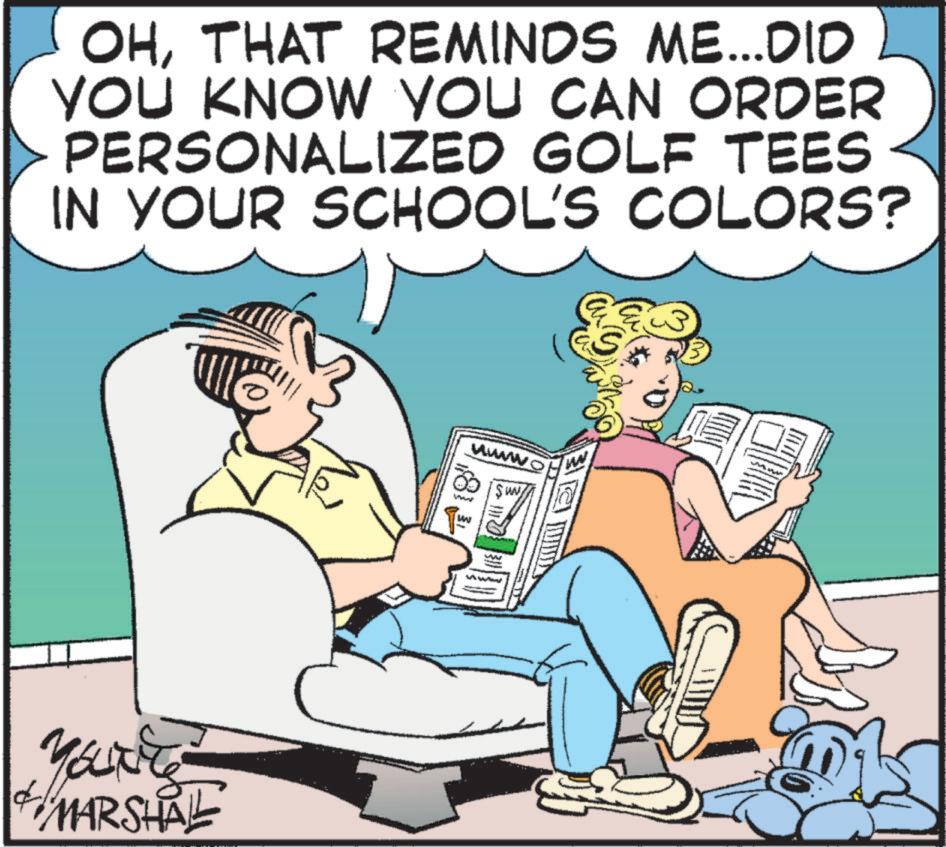 Graphics OCR: OHTHAT REMINDS ME...DID YOU KNOW YOU CAN ORDER PERSONALIZED GOLF TEES IN YOUR SCHOOL'S COLORS? YOUNITE + MARSHAL wwwww 8 www ww OHTHAT REMINDS ME ... DID YOU KNOW YOU CAN ORDER PERSONALIZED GOLF TEES IN YOUR SCHOOL'S COLORS ? YOUNITE + MARSHAL wwwww 8 www ww