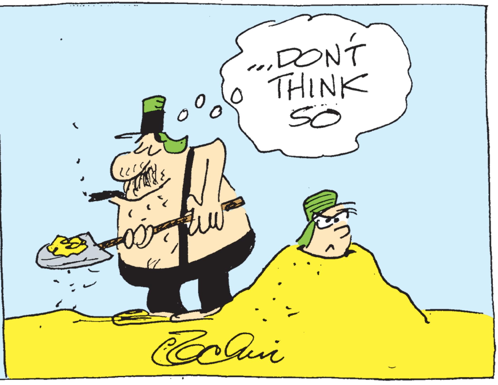 Animated cartoon OCR: ...DON'T THINK 50 Can ... DON'T THINK 50 Can