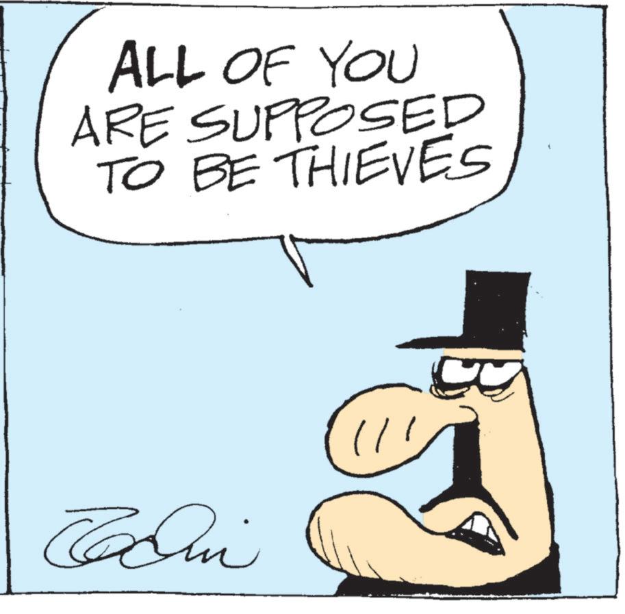 Animation OCR: ALL OF YOU ARE SUPPOSED TO BE THIEVES Codin ? ALL OF YOU ARE SUPPOSED TO BE THIEVES Codin ?