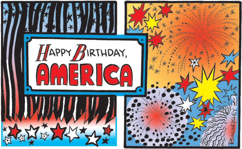Fictional character OCR: HAPPY BIRTHDAYAMERICA w w w BILLINGSLEY ~ HAPPY BIRTHDAYAMERICA w w w BILLINGSLEY ~