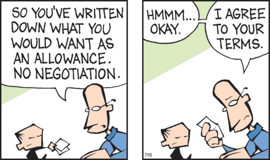 Animation OCR: SO YOU'VE WRITTEN DOWN WHAT YOU WOULD WANT AS AN ALLOWANCE. NO NEGOTIATION. HMMM...I AGREE OKAY. TO YOUR TERMS. 7/16 SO YOU'VE WRITTEN DOWN WHAT YOU WOULD WANT AS AN ALLOWANCE . NO NEGOTIATION . HMMM ... I AGREE OKAY . TO YOUR TERMS . 7/16