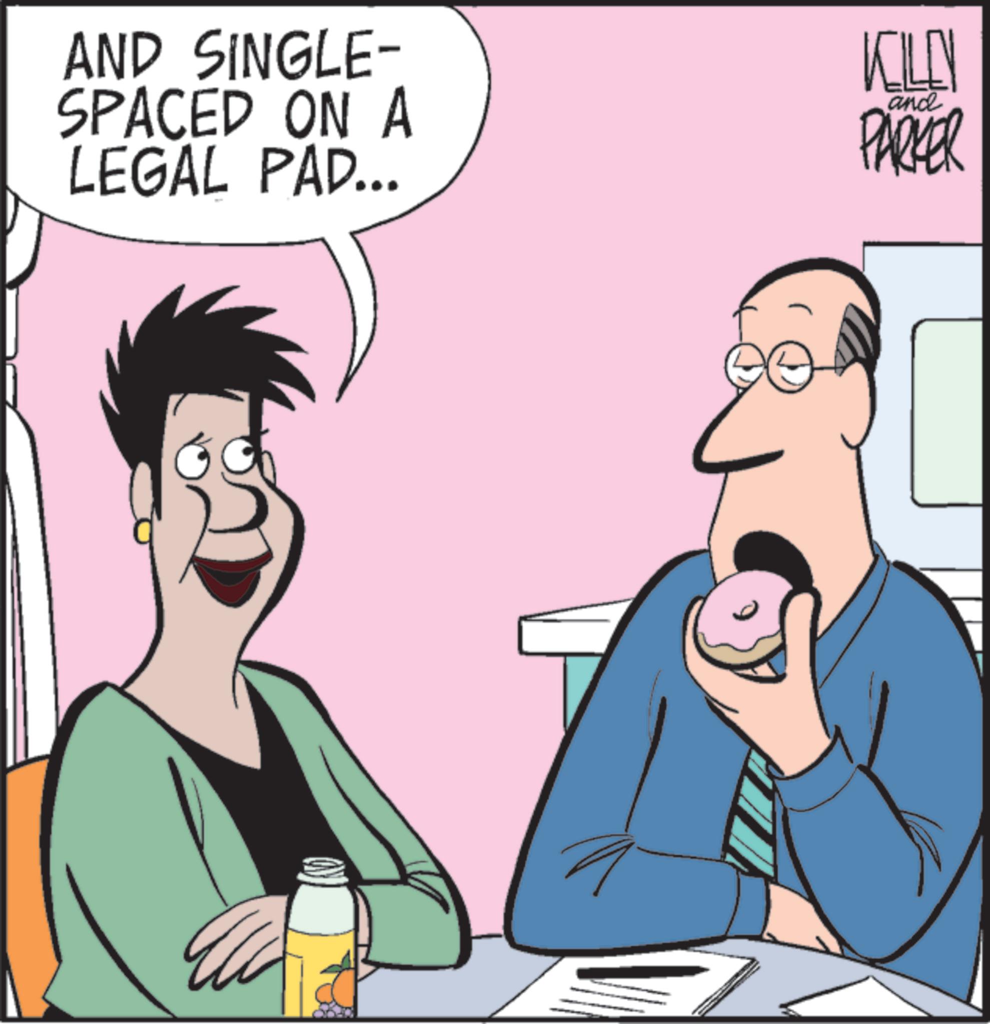 Fiction OCR: AND SINGLE- SPACED ON A LEGAL PAD... KILEN PARKER and AND SINGLE- SPACED ON A LEGAL PAD ... KILEN PARKER and
