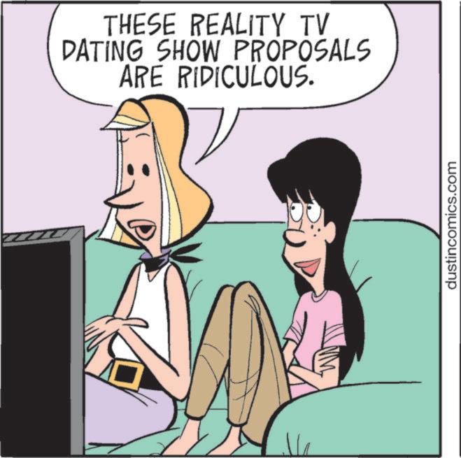 Happiness OCR: T THESE REALITY TV DATING SHOW PROPOSALS ARE RIDICULOUS. dustincomics.com T THESE REALITY TV DATING SHOW PROPOSALS ARE RIDICULOUS . dustincomics.com