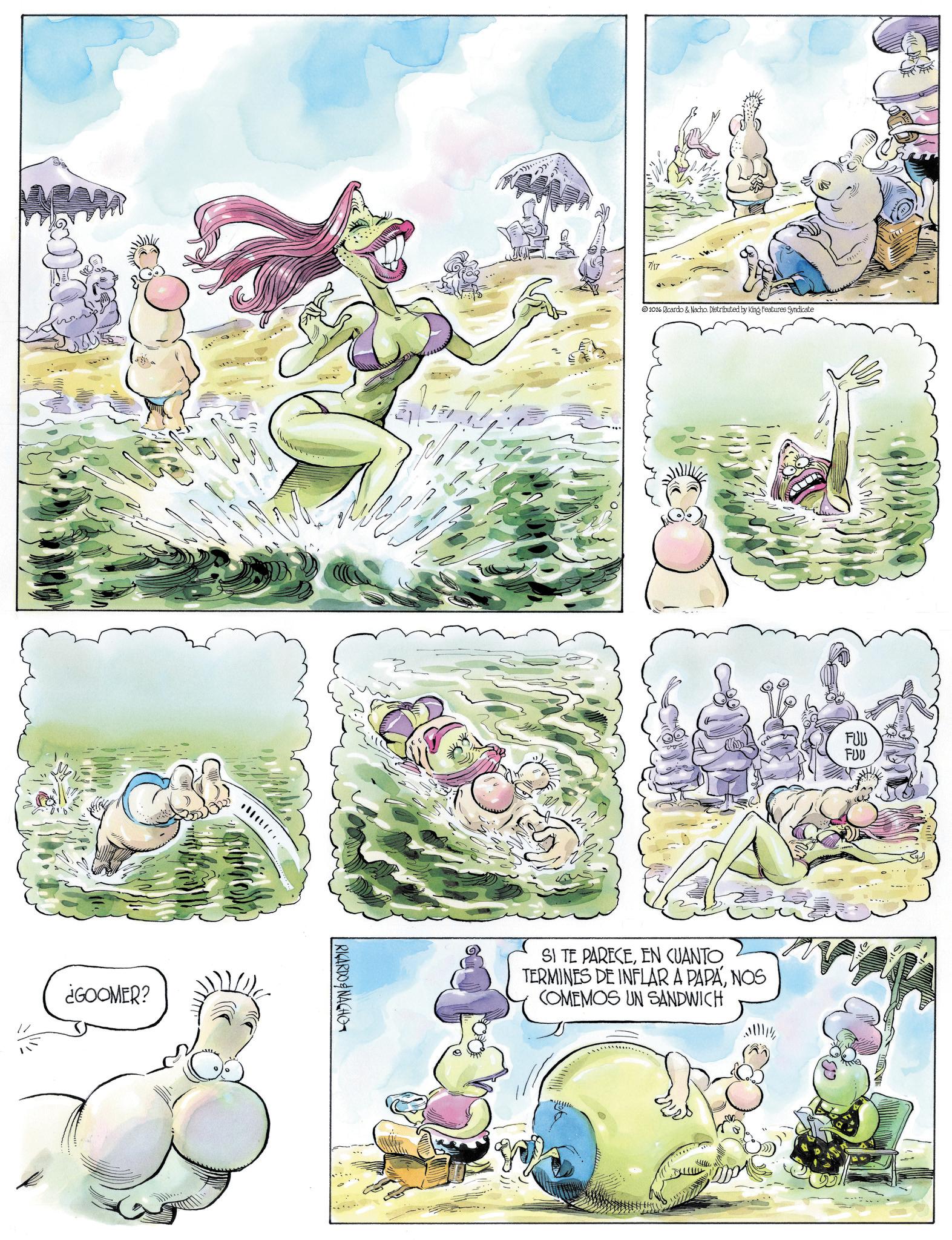 Comics OCR: ¿GOOMER? RICARDO & NACHO 7/17 2026 Ricardo & Nacho. Distributed by King Features Syndicate SI TE PARECEEN CUANTO TERMINES DE INFLAR A PAPANOS COMEMOS UN SANDWICH FUU FUU ¿ GOOMER ? RICARDO & NACHO 7/17 2026 Ricardo & Nacho . Distributed by King Features Syndicate SI TE PARECEEN CUANTO TERMINES DE INFLAR A PAPANOS COMEMOS UN SANDWICH FUU FUU