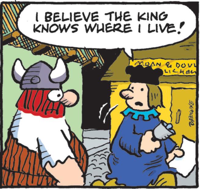 Comics OCR: I BELIEVE THE KING KNOWS WHERE I LIVE! MOAN & DOVY LICHOM BROWNE I BELIEVE THE KING KNOWS WHERE I LIVE ! MOAN & DOVY LICHOM BROWNE