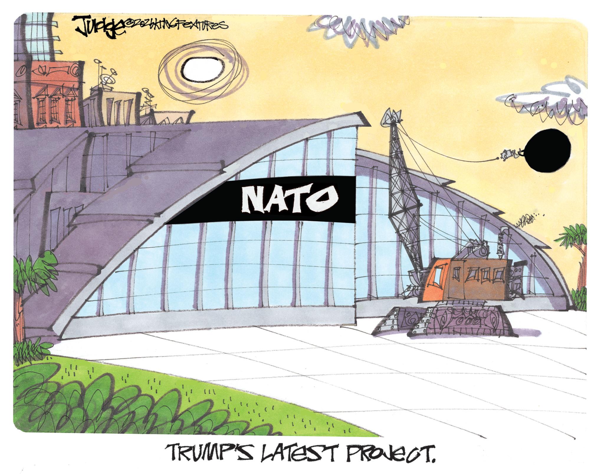 Animation OCR: JudgeZHING FEATURES NATO B TRUMP'S LATEST PROJECT. JudgeZHING FEATURES NATO B TRUMP'S LATEST PROJECT .