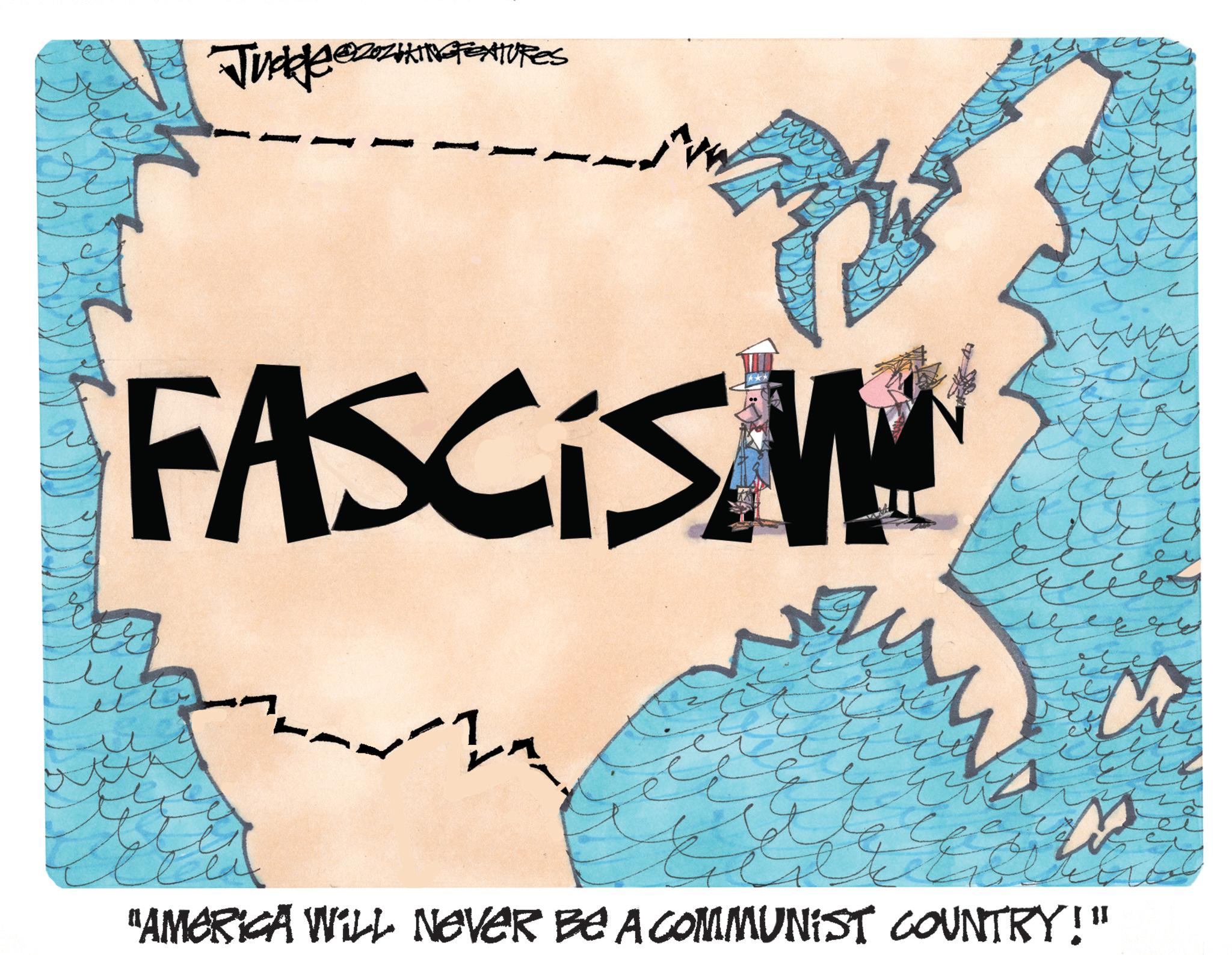 Graphics OCR: Judge@ZZHANGFEATURES FASCISM u W "AMERICA WILL NEVER BE A COMMUNIST COUNTRY!" Judge @ ZZHANGFEATURES FASCISM u W " AMERICA WILL NEVER BE A COMMUNIST COUNTRY ! "