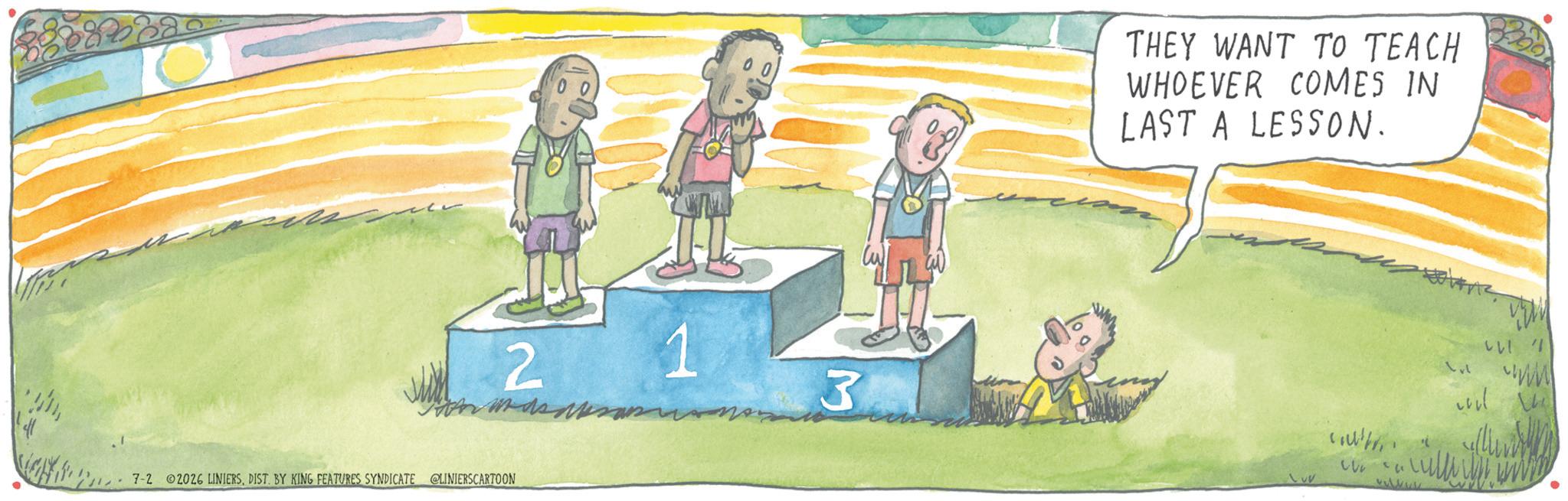 Play OCR: 2 1 7-2 2026 LINIERSDIST. BY KING FEATURES SYNDICATE @LINIERSCARTOON 3 THEY WANT TO TEACH WHOEVER COMES IN LAST A LESSON. wwwwww ?? www 2 1 7-2 2026 LINIERSDIST . BY KING FEATURES SYNDICATE @LINIERSCARTOON 3 THEY WANT TO TEACH WHOEVER COMES IN LAST A LESSON . wwwwww ?? www