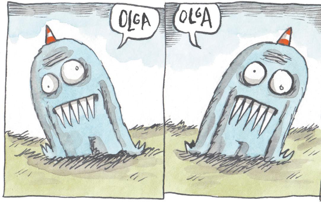Animated cartoon OCR: M ww OLGA OLGA M ww OLGA OLGA
