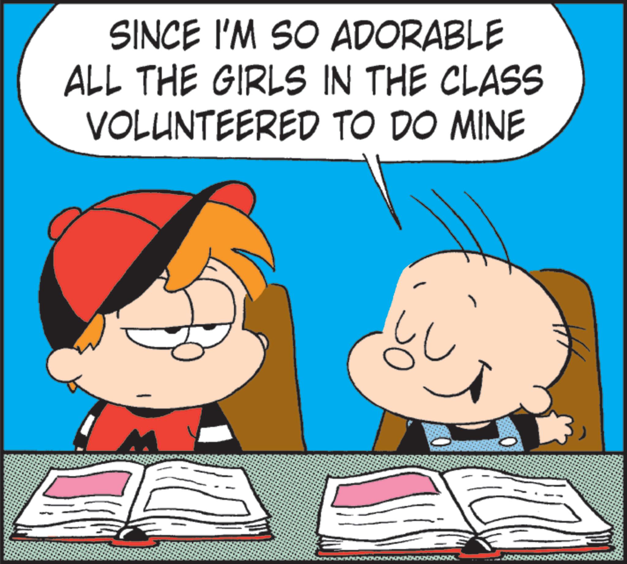 Graphics OCR: SINCE I'M SO ADORABLE ALL THE GIRLS IN THE CLASS VOLUNTEERED TO DO MINE SINCE I'M SO ADORABLE ALL THE GIRLS IN THE CLASS VOLUNTEERED TO DO MINE