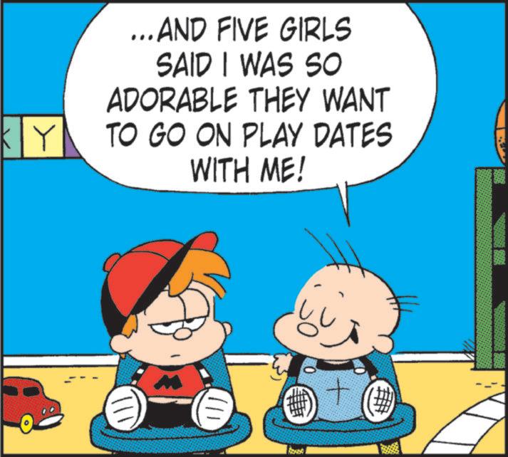 Animation OCR: 111 ... AND FIVE GIRLS SAID I WAS SO ADORABLE THEY WANT TO GO ON PLAY DATES WITH ME! 111 ... AND FIVE GIRLS SAID I WAS SO ADORABLE THEY WANT TO GO ON PLAY DATES WITH ME !