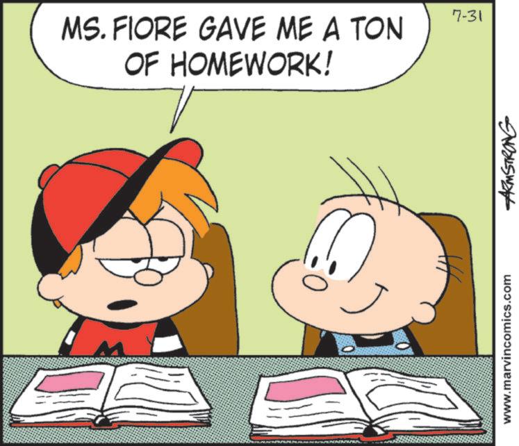 Animation OCR: MS. FIORE GAVE ME A TON OF HOMEWORK! 7-31 www.marvincomics.com ARMSTRONG MS . FIORE GAVE ME A TON OF HOMEWORK ! 7-31 www.marvincomics.com ARMSTRONG
