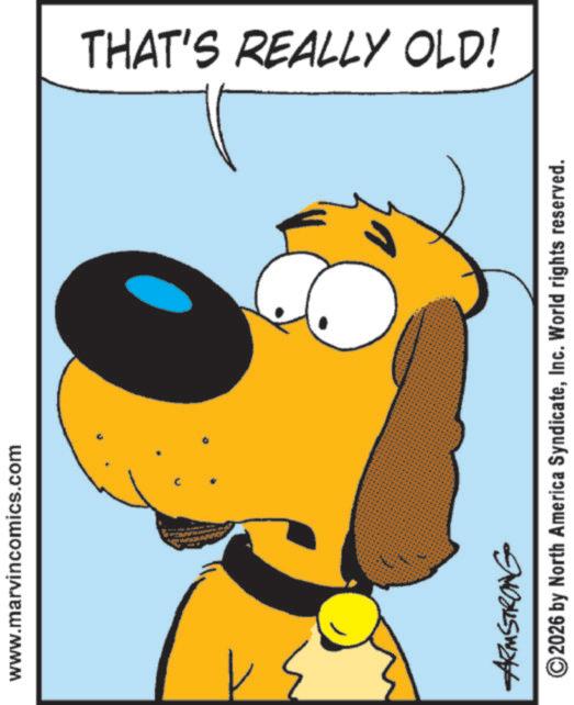 Comic book OCR: www.marvincomics.com THAT'S REALLY OLD! ARMSTRONG ©2026 by North America SyndicateInc. World rights reserved. www.marvincomics.com THAT'S REALLY OLD ! ARMSTRONG © 2026 by North America SyndicateInc. World rights reserved .