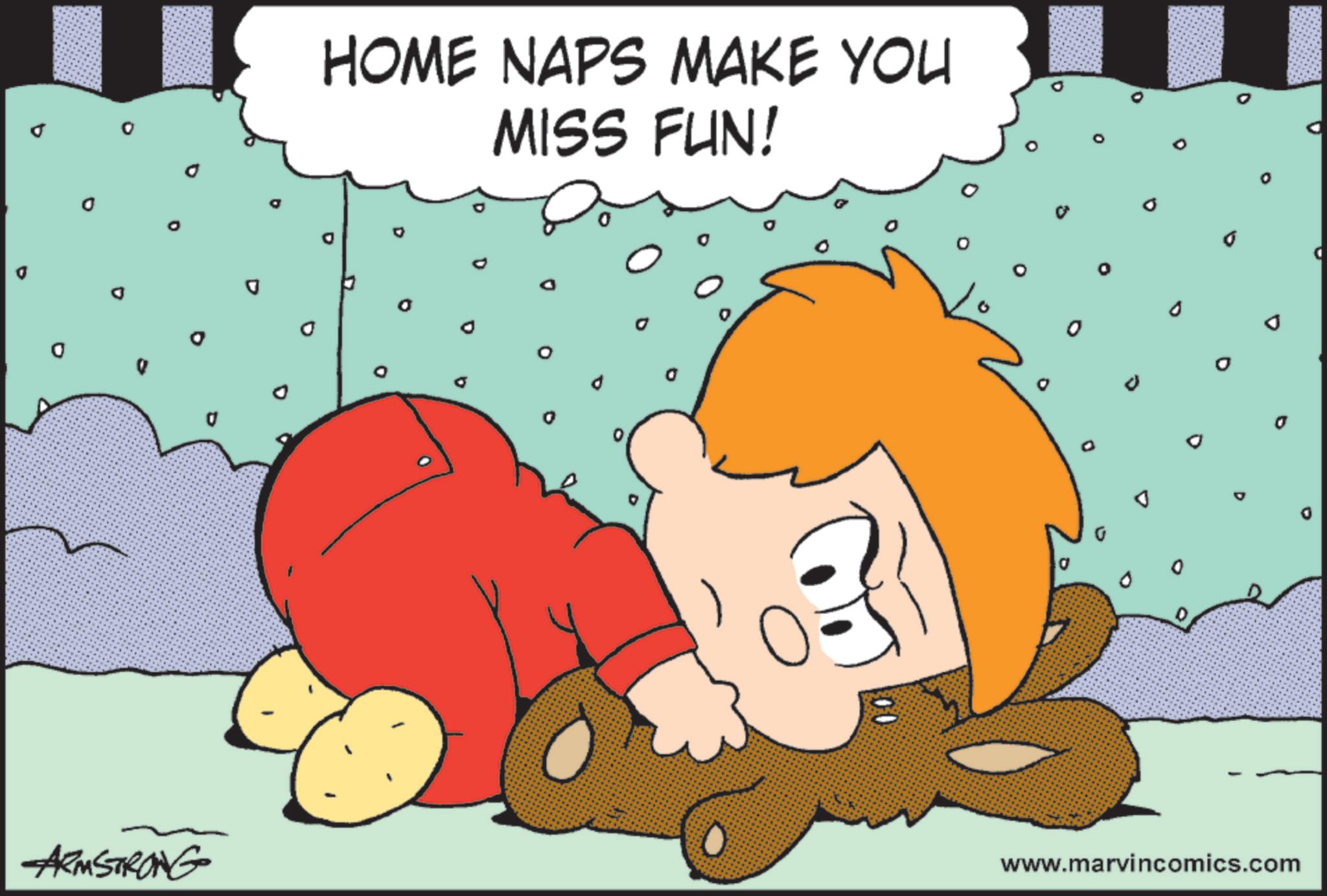 Comics OCR: 0 HOME NAPS MAKE YOU MISS FUN! D G ARMSTRONG www.marvincomics.com 0 HOME NAPS MAKE YOU MISS FUN ! D G ARMSTRONG www.marvincomics.com