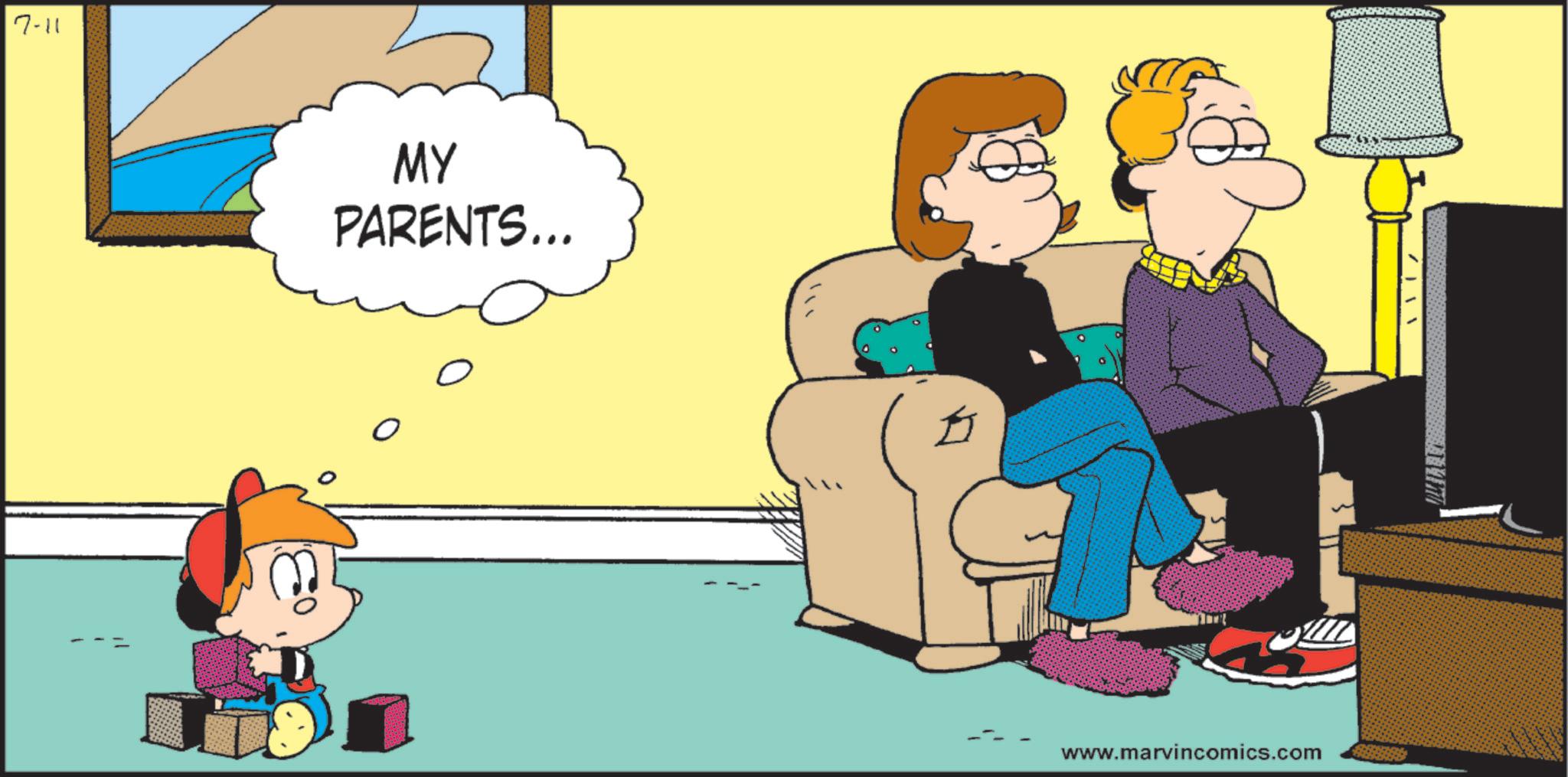 Animated cartoon OCR: 7-11 MY PARENTS... www.marvincomics.com / / 117577 7-11 MY PARENTS ... www.marvincomics.com / / 117577