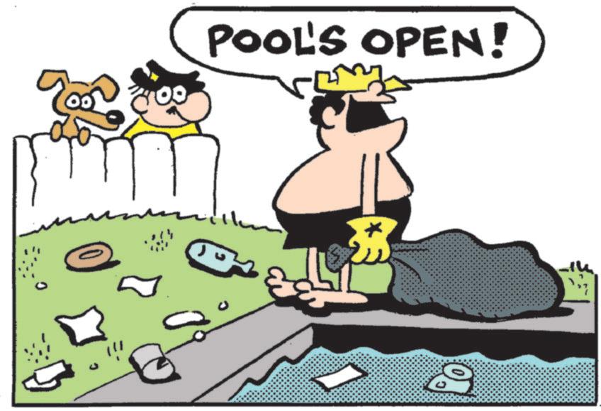 Fiction OCR: POOL'S OPEN! POOL'S OPEN !