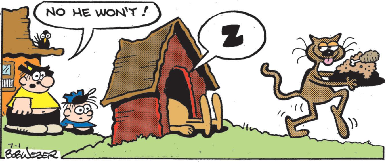 Comic book OCR: NO HE WON'T! 60 7-1 BOBWEBER NO HE WON'T ! 60 7-1 BOBWEBER