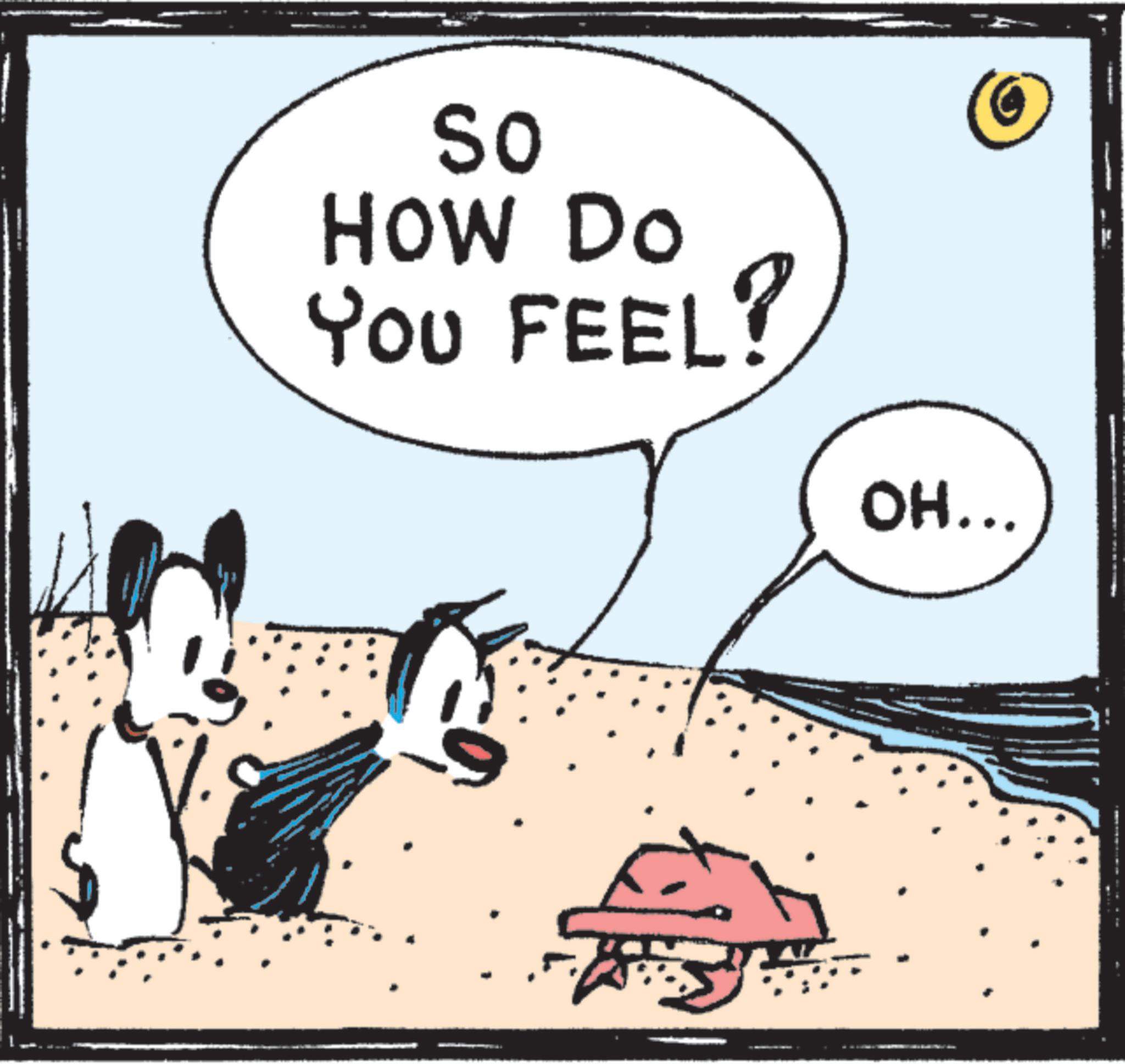 Animated cartoon OCR: So HOW Do YOU FEEL? OH... So HOW Do YOU FEEL ? OH ...