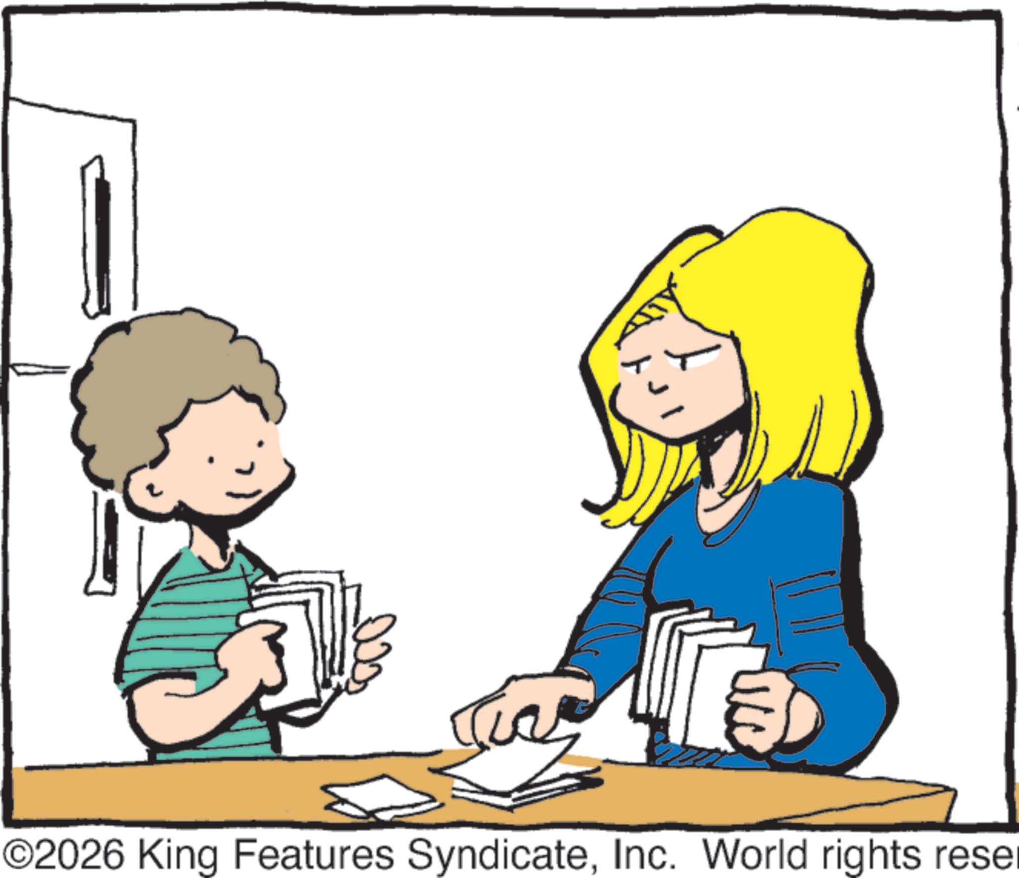 Teacher OCR: ©2026 King Features SyndicateInc. World rights rese © 2026 King Features SyndicateInc. World rights rese