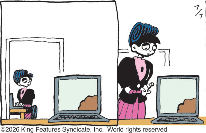 Animated cartoon OCR: ©2026 King Features SyndicateInc. World rights reserved 1/1 © 2026 King Features SyndicateInc. World rights reserved 1/1