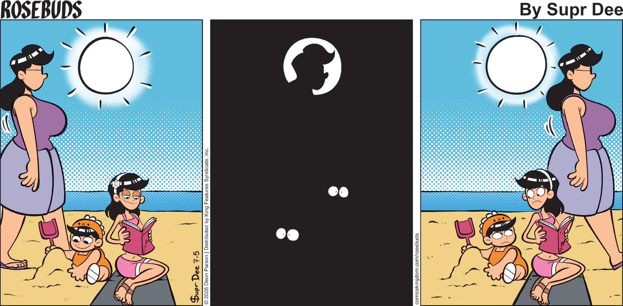 Fictional character OCR: ROSEBUDS Supr Dee 7-5 © 2026 Deon Parson | Distributed by King Features SyndicateInc comicskingdom.com/rosebuds By Supr Dee ROSEBUDS Supr Dee 7-5 © 2026 Deon Parson | Distributed by King Features SyndicateInc comicskingdom.com/rosebuds By Supr Dee