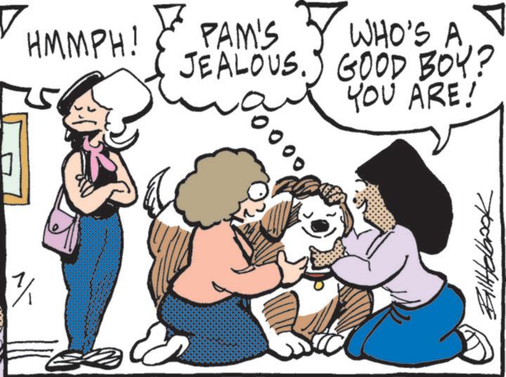 Canidae OCR: 7/ HMMPH! PAM'S WHO'S A ? JEALOUS. GOOD BOY? YOU ARE! BillHelbook 7 / HMMPH ! PAM'S WHO'S A ? JEALOUS . GOOD BOY ? YOU ARE ! BillHelbook