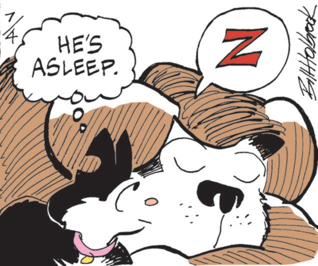 Pleased OCR: HE'S ASLEEP. ? Z BillHolbrook HE'S ASLEEP . ? Z BillHolbrook