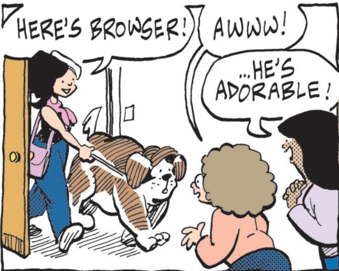 Playing with kids OCR: O HERE'S BROWSER!) AWWW! ... HE'S ADORABLE! O HERE'S BROWSER ! ) AWWW ! ... HE'S ADORABLE !