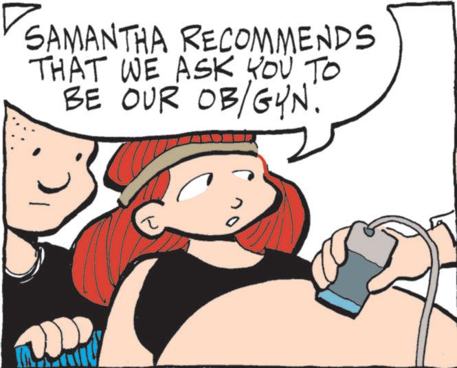 Happiness OCR: SAMANTHA RECOMMENDS THAT WE ASK YOU TO BE OUR OB/GYN. t SAMANTHA RECOMMENDS THAT WE ASK YOU TO BE OUR OB / GYN . t
