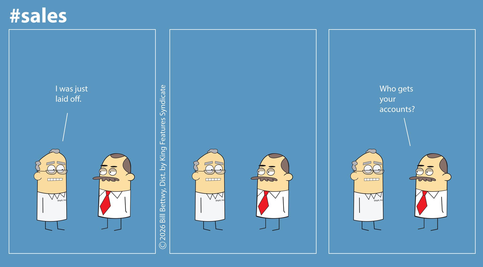Animation OCR: #sales I was just laid off. ShipitInc ShipitInc ShipltInc Who gets your accounts? #sales I was just laid off . ShipitInc ShipitInc ShipltInc Who gets your accounts ?