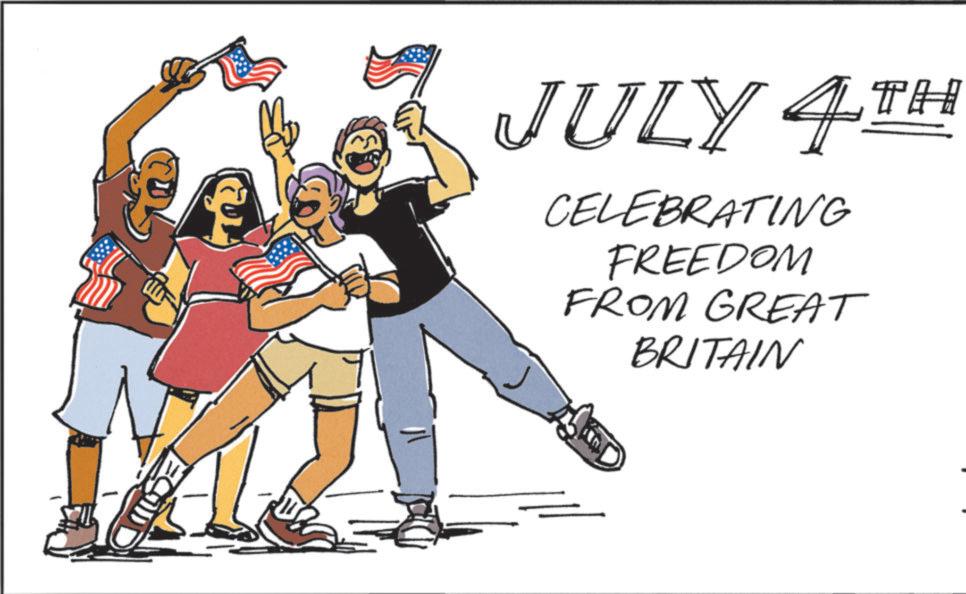 Rejoicing OCR: JULY 4TH CELEBRATING FREEDOM FROM GREAT BRITAIN ??? JULY 4TH CELEBRATING FREEDOM FROM GREAT BRITAIN ???