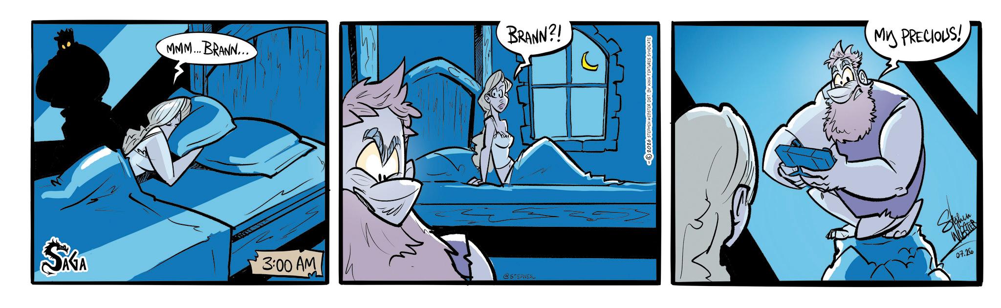 Publication OCR: MMM... BRANN... BRANN?! MY PRECIOUS! Sika 3:00 AM @STEPNEAL Sthin 07.26 MMM ... BRANN ... BRANN ?! MY PRECIOUS ! Sika 3:00 AM @STEPNEAL Sthin 07.26