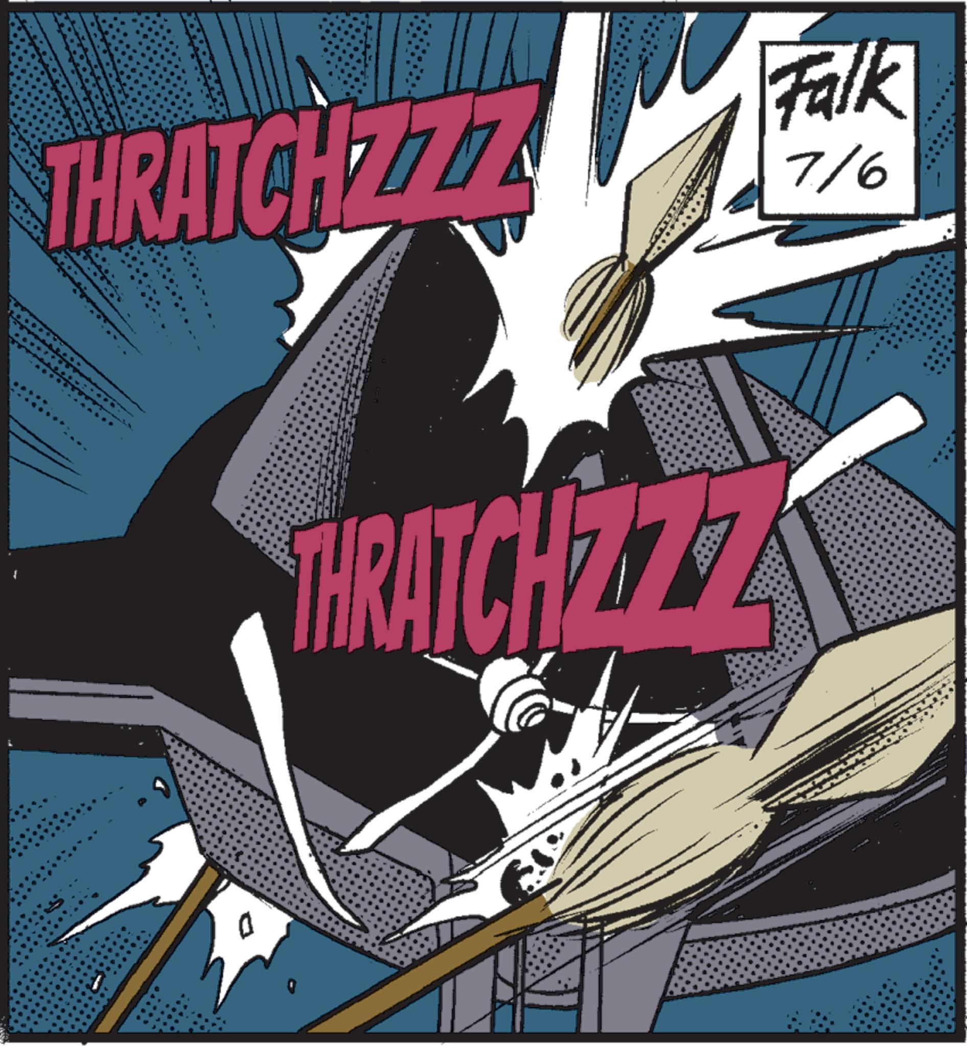 Fictional character OCR: THRATCH THRATCHEZZ Falk 7/6 THRATCH THRATCHEZZ Falk 7/6