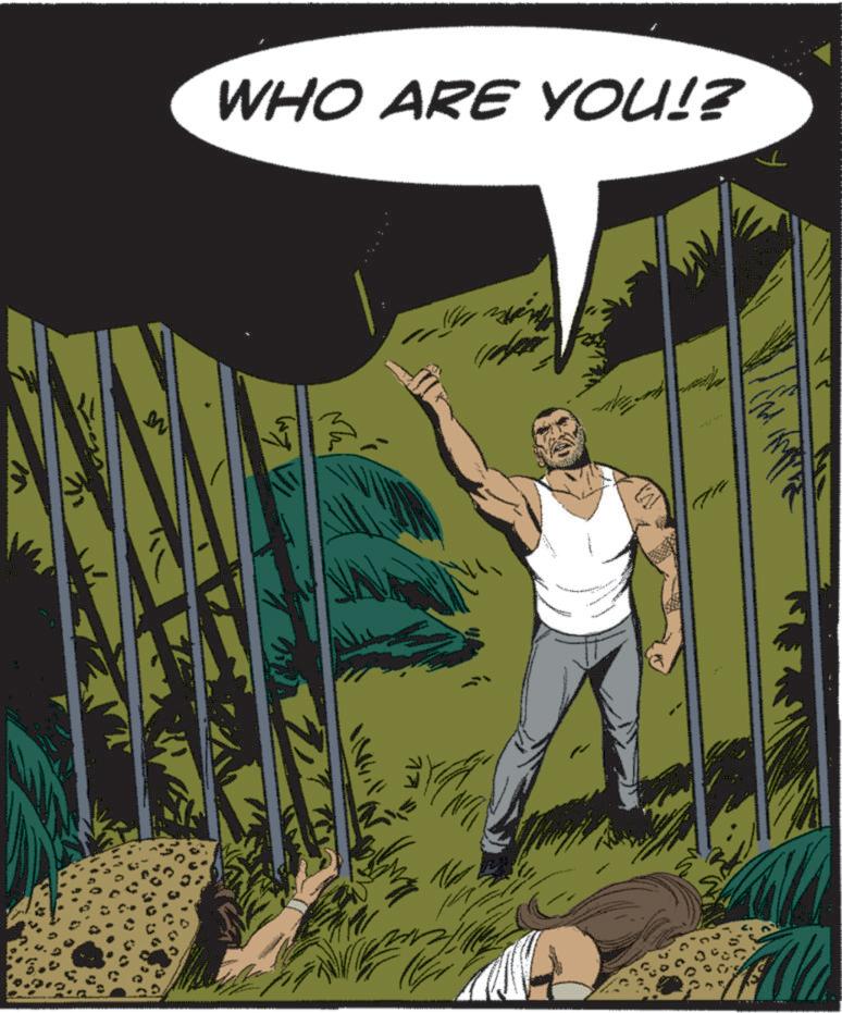 Animated cartoon OCR: WHO ARE YOU!? M km 77 WHO ARE YOU !? M km 77