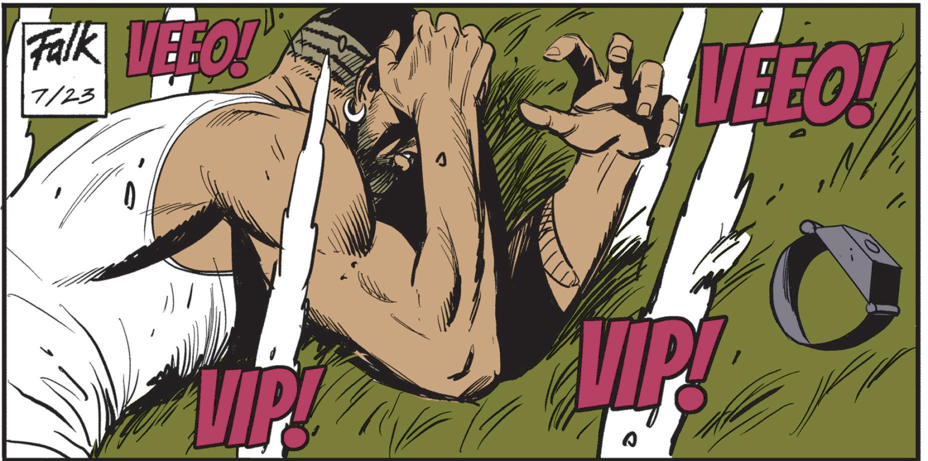 Graphics OCR: Falk VEEO! 7/23 VEEO! LIP! VIP! 0 Falk VEEO ! 7/23 VEEO ! LIP ! VIP ! 0