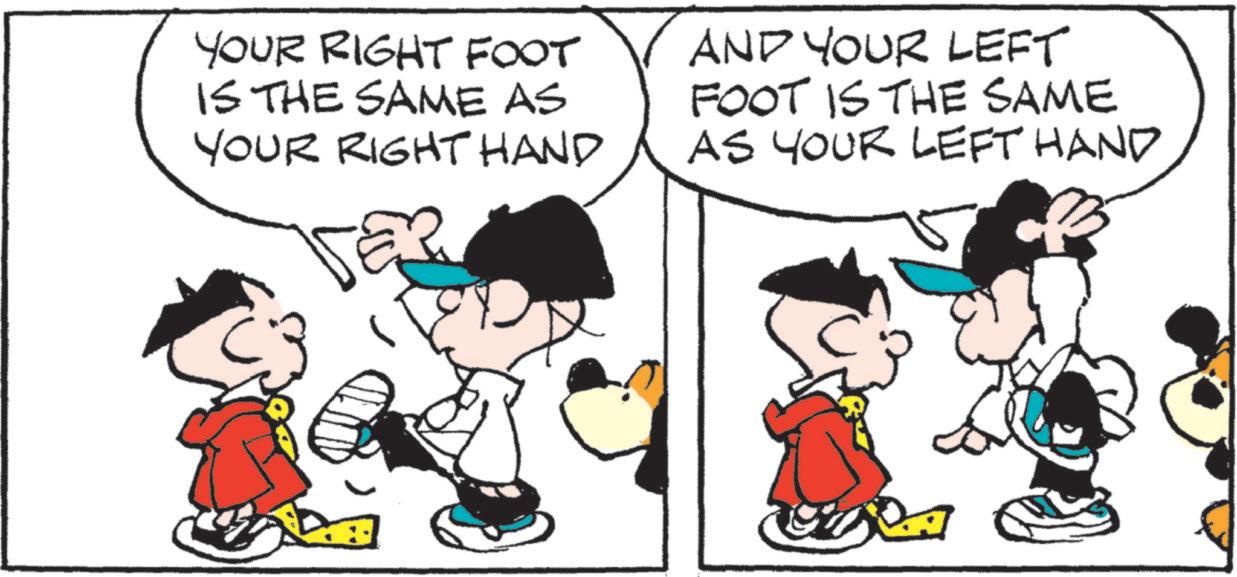 Animation OCR: YOUR RIGHT FOOT IS THE SAME AS YOUR RIGHT HAND AND YOUR LEFT FOOT IS THE SAME AS YOUR LEFT HAND YOUR RIGHT FOOT IS THE SAME AS YOUR RIGHT HAND AND YOUR LEFT FOOT IS THE SAME AS YOUR LEFT HAND