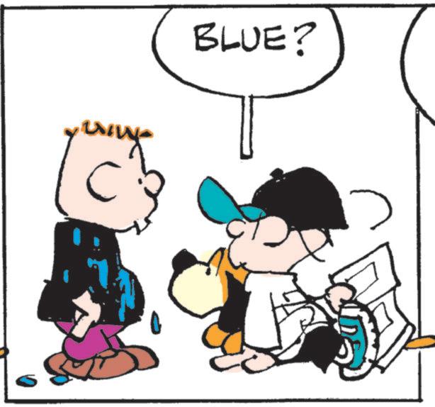 Fictional character OCR: BLUE? BLUE ?