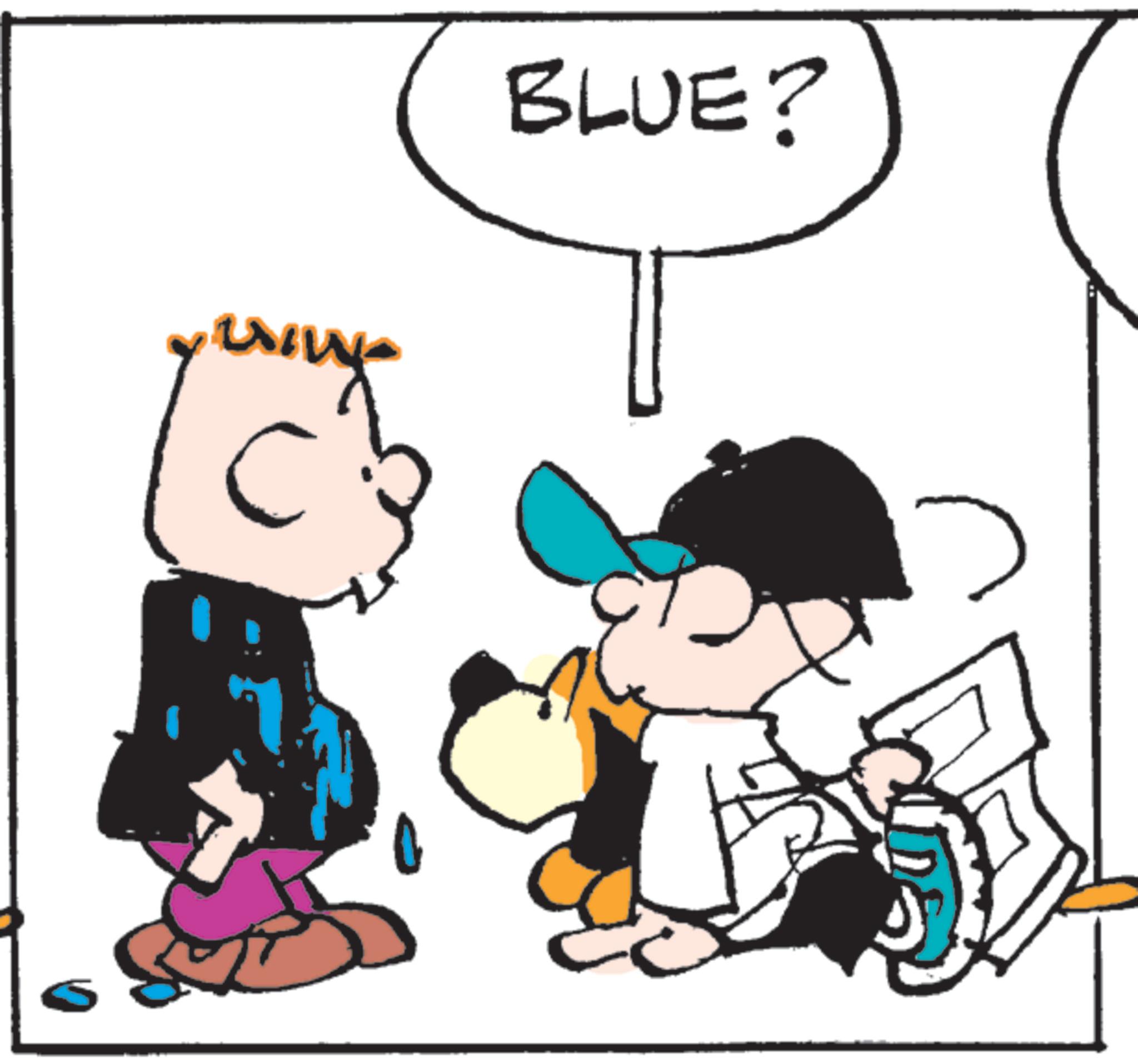 Fictional character OCR: BLUE? BLUE ?