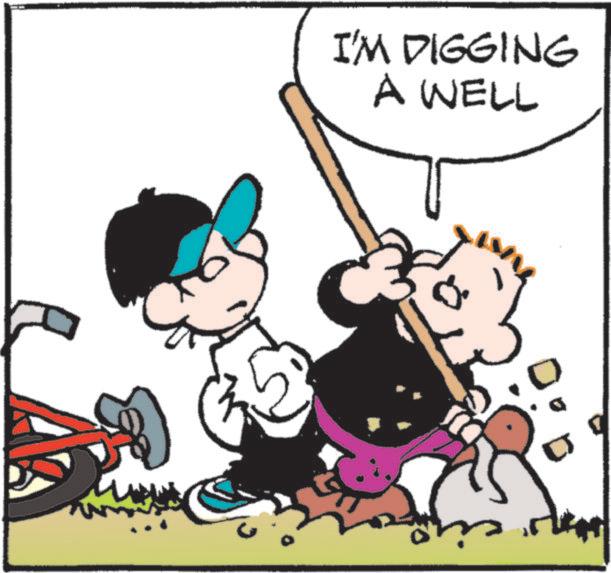 Comics OCR: I'M DIGGING A WELL I'M DIGGING A WELL