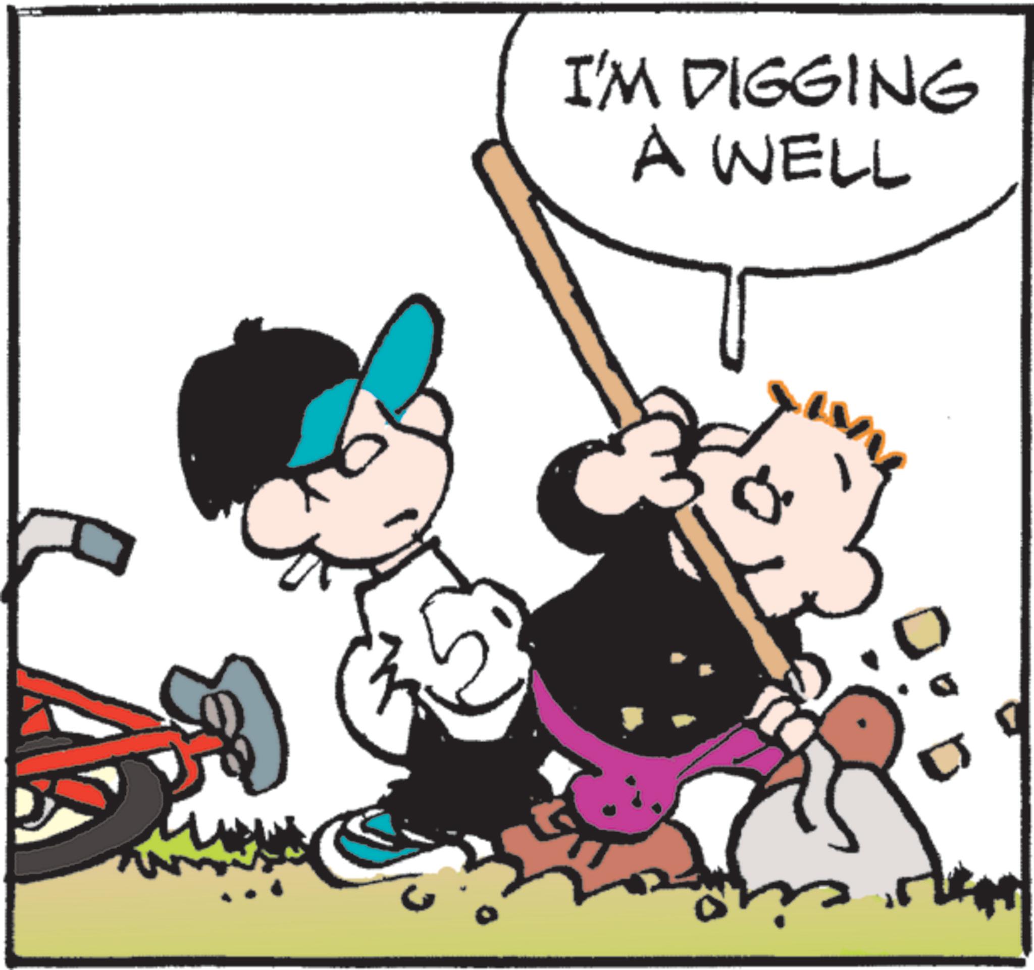 Comics OCR: I'M DIGGING A WELL I'M DIGGING A WELL