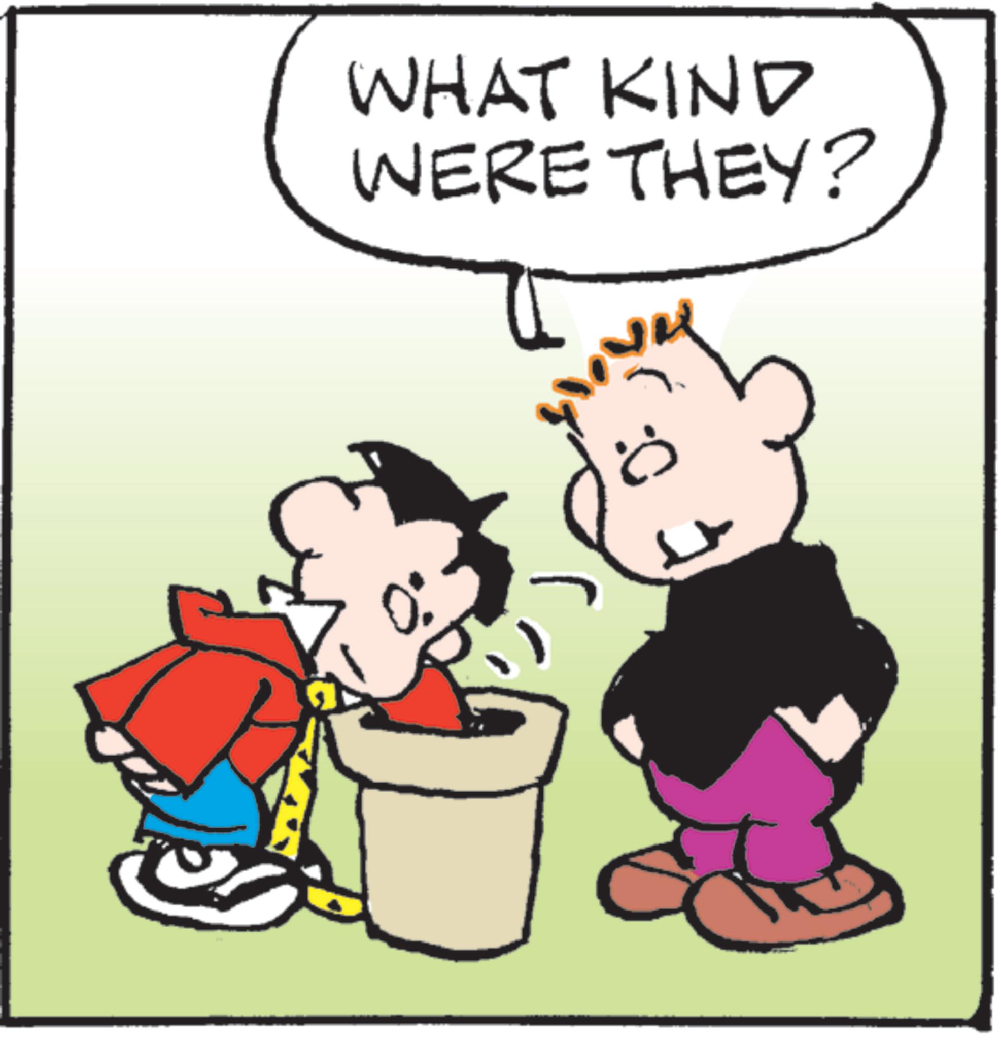Animated cartoon OCR: WHAT KIND WERE THEY? WHAT KIND WERE THEY ?