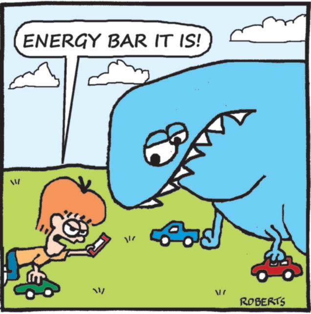 Animation OCR: W ENERGY BAR IT IS! ROBERTS W ENERGY BAR IT IS ! ROBERTS