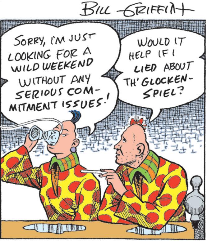 Comic book OCR: BILL GRIFFINt SORRYI'M JUST LOOKING FOR A WILD WEEKEND WITHOUT ANY SERIOUS COM- MITMENT ISSUES! WOULD IT HELP IF I LIED ABOUT TH' GLOCKEN- SPIEL? BILL GRIFFINt SORRYI'M JUST LOOKING FOR A WILD WEEKEND WITHOUT ANY SERIOUS COM- MITMENT ISSUES ! WOULD IT HELP IF I LIED ABOUT TH ' GLOCKEN- SPIEL ?